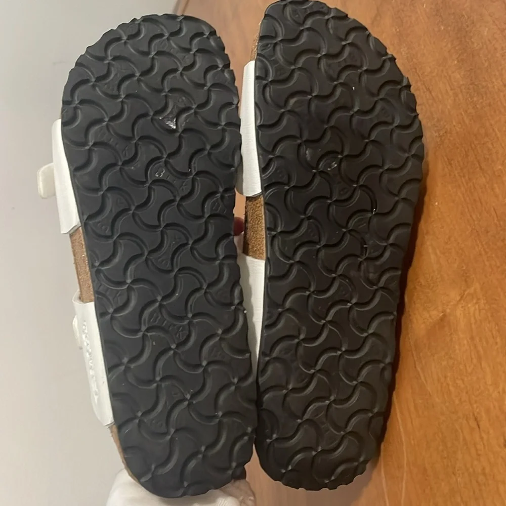 Birkenstock Birki’s Padded Slide Sandal White Freeport Size 8   39